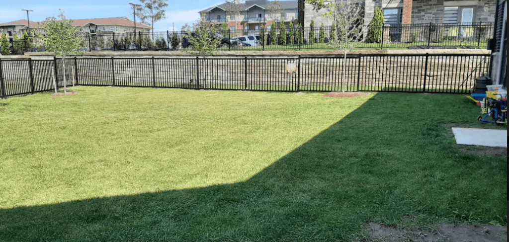 Fully fenced playground